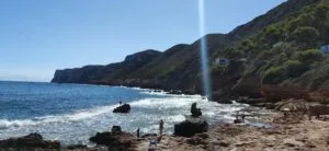 Cala Arenetes en Denia Alicante en el final de las rotas