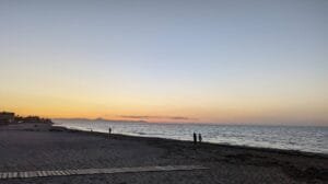Les bovetes denia alicante atardecer Playa Les bovetes Denia Alicante panorámica atardecer
