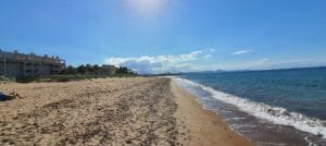 Playa Els Molins Denia Alicante panoramica Playa Els Molins Denia Alicante panoramica día soleado