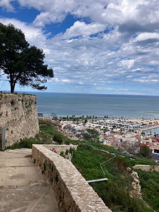 vistas desde la subida al castillo de Denia