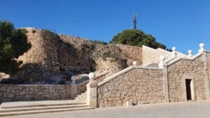 castillo de denia de cerca