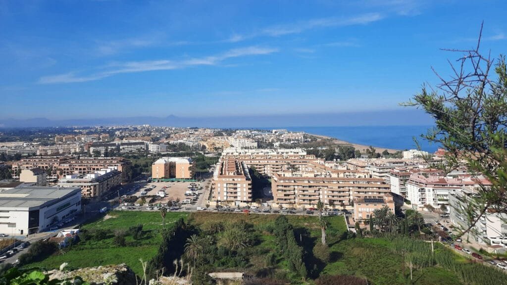 vistas a las Marinas desde el castillo de Denia