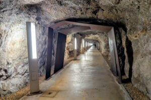 Tunel del castillo de Denia interior