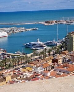 Puerto de Denia desde el Castillo Puerto de Denia desde el Castillo