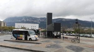 estación de autobuses de Denia panoramica estación de autobuses provisional de Denia