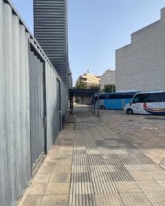 estación de autobuses de Denia pergola sombra Nueva estación de autobuses de Denia pérgola sombra